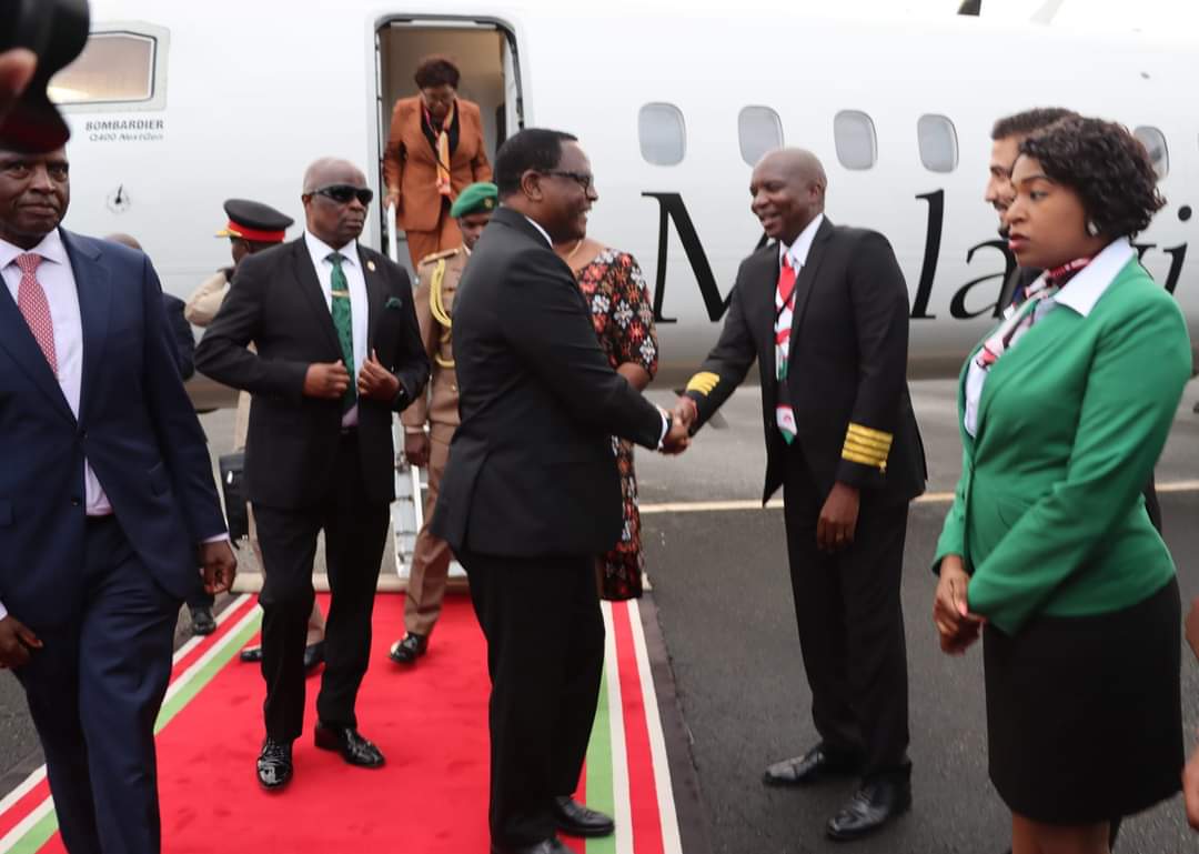 President Chakwera arrives in Nairobi for IDA12 Summit