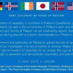 Malawi’s diplomatic mission condemns brutal attack on peaceful protesters backed by state security forces