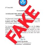 Namalomba dismisses “Fake” letter on Mutharika’s withdrawal, says APM still in the race