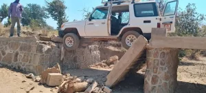 Toyota Land Cruiser Dangling as Newly Built Kamilang’ombe Bridge Collapses in Chitipa 2 fb img 1756651616427