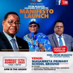 Mukhito set to launch blueprint manifesto for Lilongwe City Center Constituency