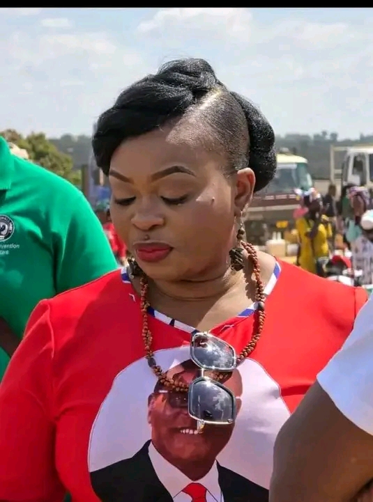 Speaker of Parliament and deputy President of the Malawi Congress party Hon Catherine Gotani Hara at the rally at Katoto Freedom park in Mzuzu
