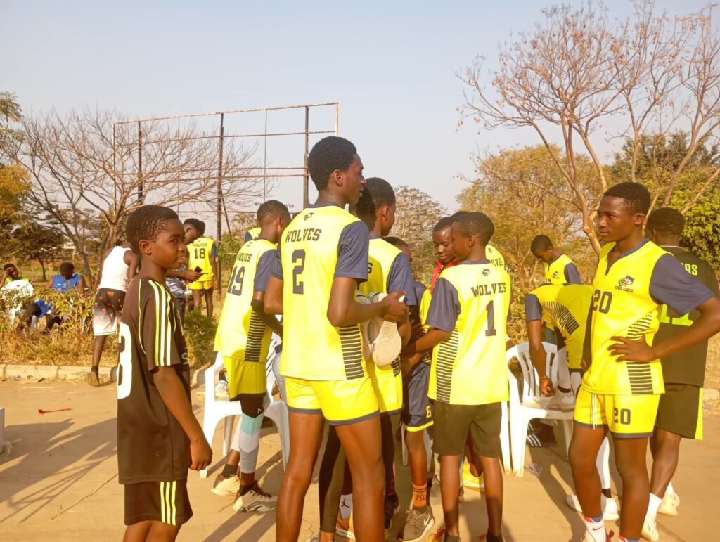 Wolves Academy Volleyball players