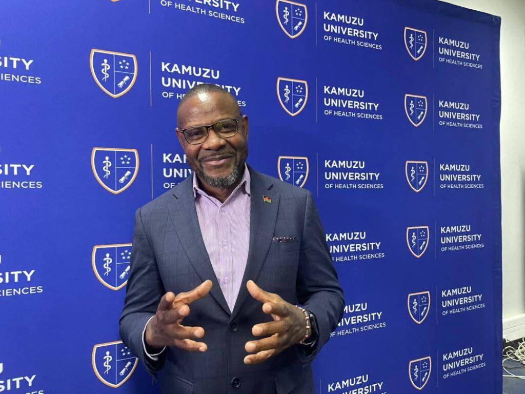 The Vice Chancellor of KUHeS, Professor MacPherson Mallewa