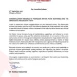 UTM Congratulates DPP Leader Peter Mutharika Amid Election Uncertainty; Calls for Special Probe into Saulos Chilima Plane Crash
