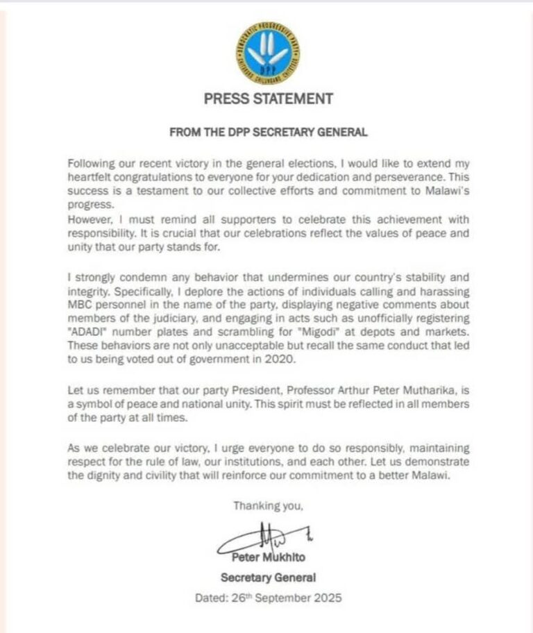 DPP Condemns Misconduct by Some Party Members