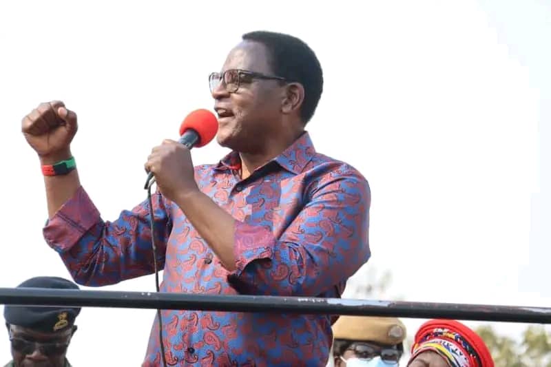 Present Dr Lazarus Chakwera