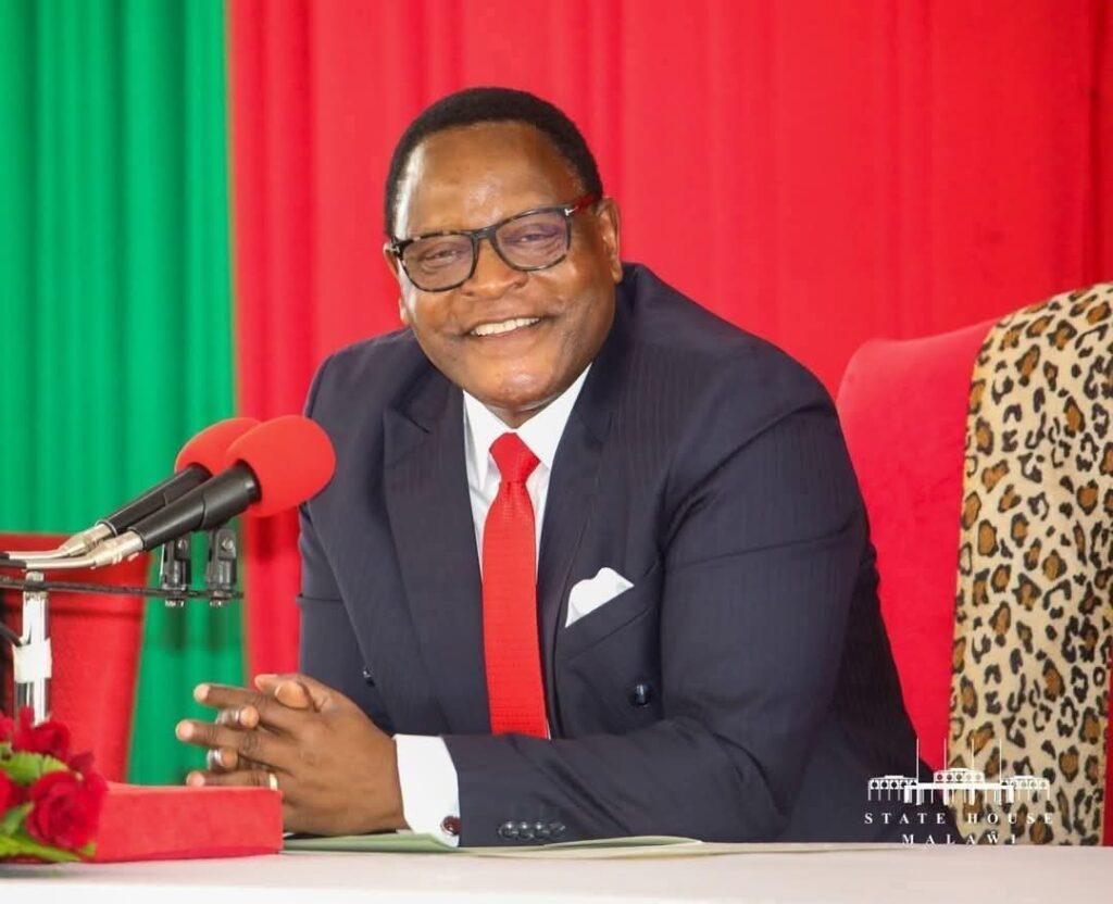 State President and MCP Presidential candidate Dr Lazarus Chakwera