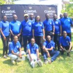 castel employees pose at the annual general meeting (002)