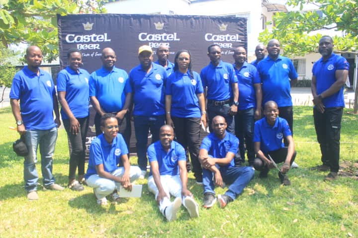 castel employees pose at the annual general meeting (002)