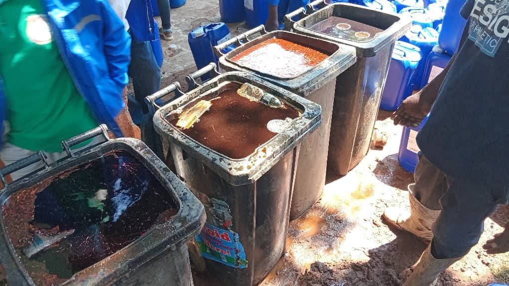 MBS Destroys 2,000 Litres of Expired Food Flavours Confiscated from Zamm Investments fb img 1760769222131