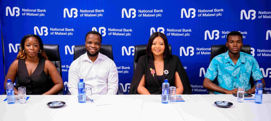 NBM plc Mo626 Varsity Games launch November 8 hiwa (right second) during the press briefing with kapito (third right and mkombezi (first left) (002)