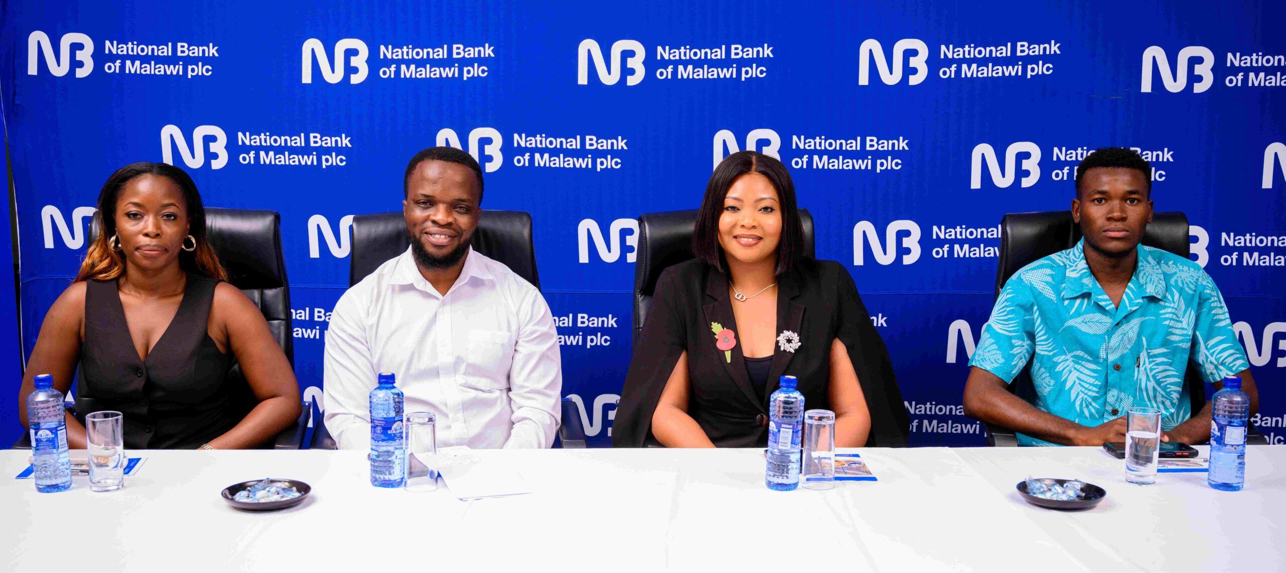 NBM plc Mo626 Varsity Games launch November 8 hiwa (right second) during the press briefing with kapito (third right and mkombezi (first left) (002)