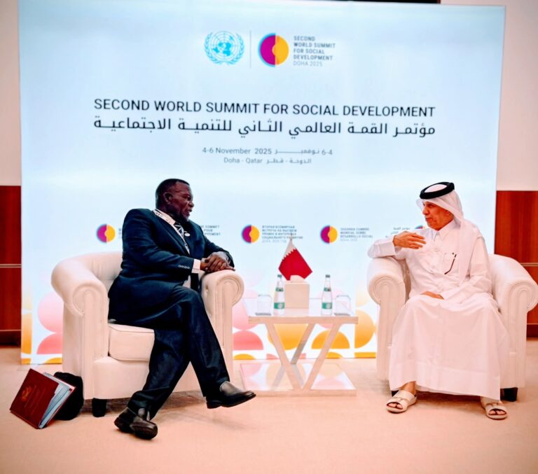 Malawi Strengthens Bilateral Ties with Qatar at World Summit for Social Development