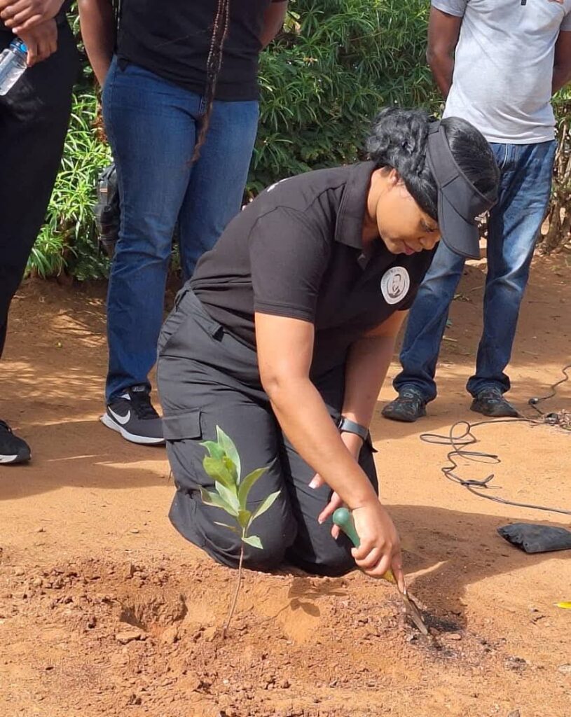 mary chilima plants a tree