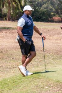 The late Chilima on the golf course