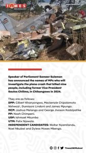 Parliamentary Probe Launched into Chikangawa Plane Crash | Malawi Freedom Network FB IMG 1774529425536