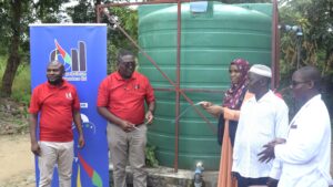 PIL installs K11.5 million solar water pump to rural Balaka hospital pil staff and chiyendausiku hc staff and community members during ribbon cutting ceremony (002)