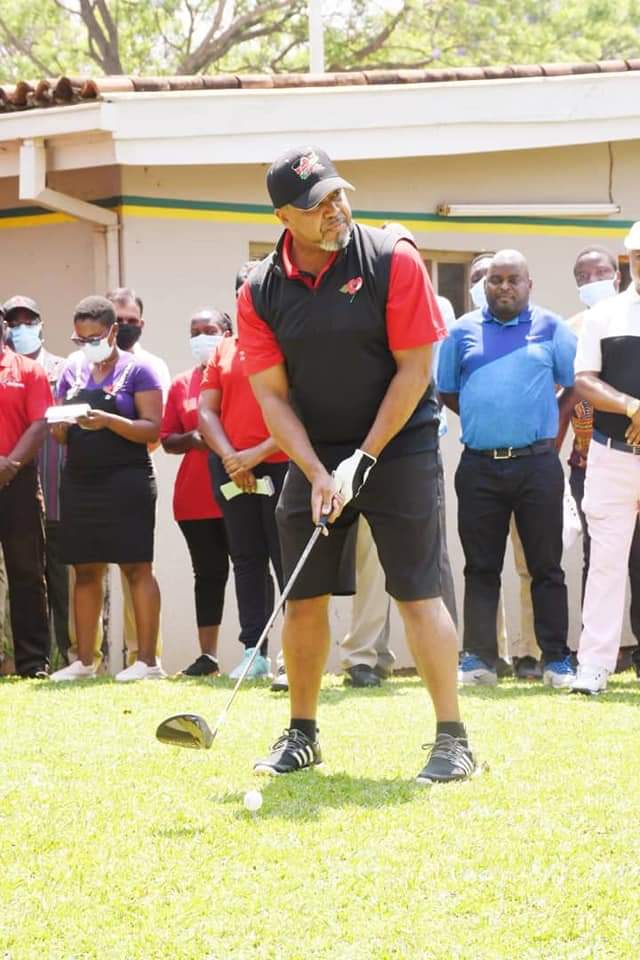 ready to roll; the late chilima on the golf course