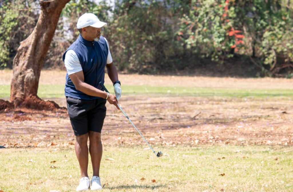 the late chilima during one of his golf events