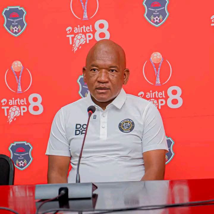 Ekhaya FC Coach Enos Chatama Reacts to Controversial Penalty Decisions 2 Ekhaya FC coach Enos Chatama at a press conference after the 1-1 draw with FCB Nyasa Big Bullets
