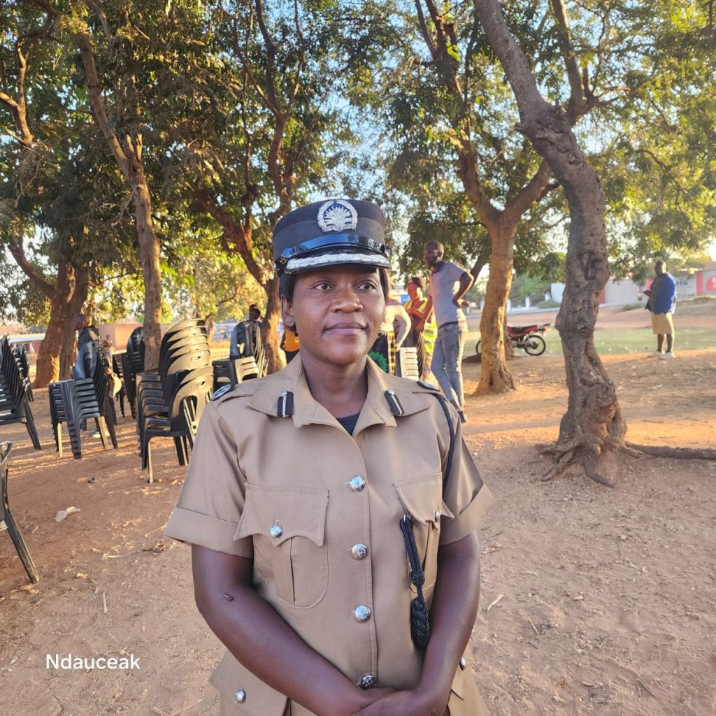 ESCOM, Police Engage Lumbadzi Chiefs in Fight Against Vandalism 2 Lumbadzi Police Officer-in-Charge Mable Msefula at the ESCOM anti-vandalism awareness campaign
