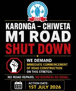 Bonface Joseph Condemns Planned Karonga-Chiweta M1 Shutdown