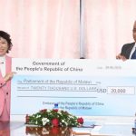 China Donates US$20,000 Cash, Electric Scooters and Equipment to Malawi Parliament