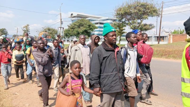 200 Nkhatabay Kasasile Families Walk to Lilongwe Seeking Government Action