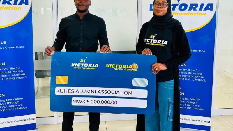 Victoria Forex Foundation Donates K5 Million to KUHES Alumni Fund