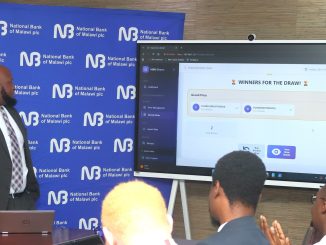 NBM plc Products Development and Strategy Manager Ibrahim Chapeyama conduct the draw 002