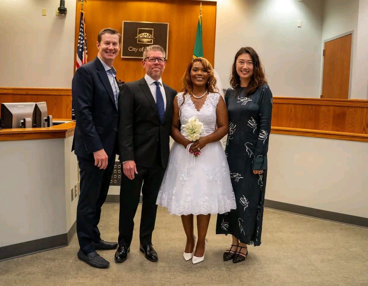 CTS Chief Executive Jacqueline Bokosi Weds US Financial Advisor Ken Kilmer in Washington Ceremony 1 FB IMG 1785597356881