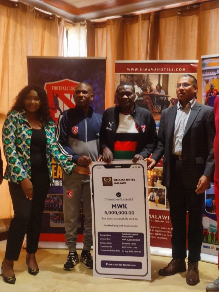 Flames Legends Receive K8 Million Boost for Medical Scheme, AGM 1 Simama Hotel Operations Director Fiskani Kazembe said the hotel values its relationship with FLA