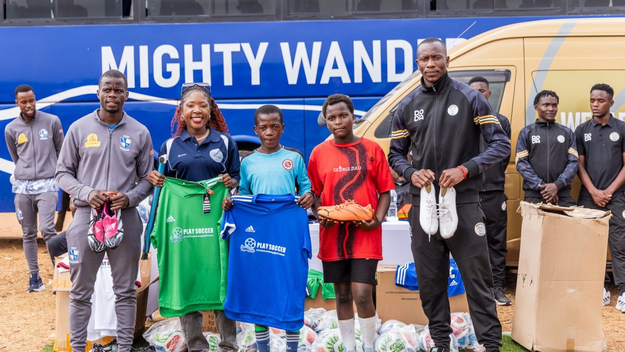 Wanderers, Ekhaya donate K30 million football equipment to academy
