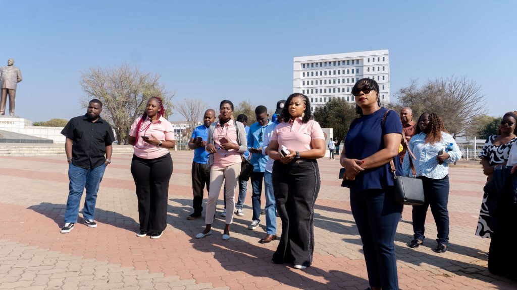 NBM plc commits to more training opportunities for journalists 6 The team visited Three Dikgosi Monument in Gaborone 002