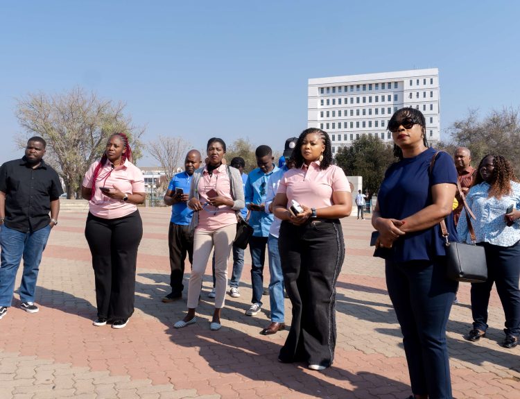 The team visited Three Dikgosi Monument in Gaborone 002