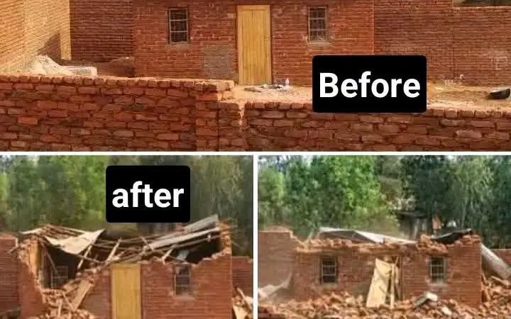 Chadzunda Residents Demolish Property Linked to Suspected Criminal Activity