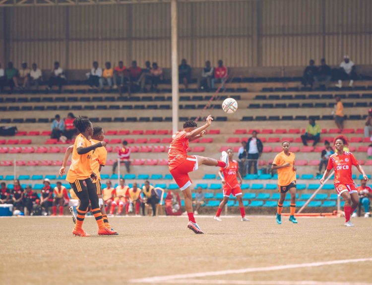 Part of the action between FCB Nyasa Big Bullets Women and Chitoliro Heroins