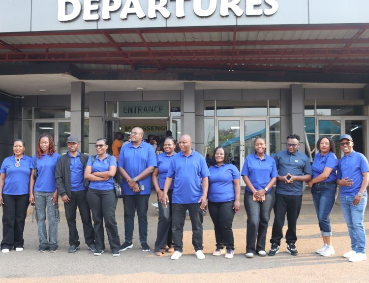 The winners and their spouses ready to fly to Capetwon 002