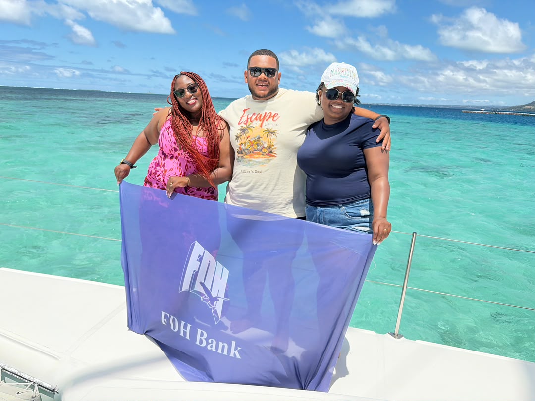 Enjoying Mauritius Mnoki left Kaltenburger Centre and Gadama right