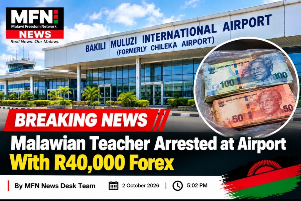 BREAKING: Malawian Teacher Arrested at Airport With R40,000 Forex 2 IMG 20261002 170552