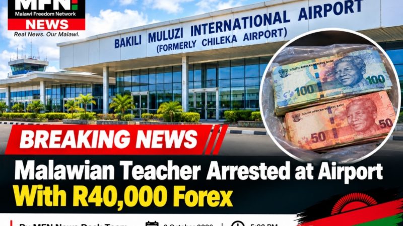 BREAKING: Malawian Teacher Arrested at Airport With R40,000 Forex