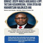 Bonface Joseph Urges DPP Leaders to End Greed, Corruption and Infighting