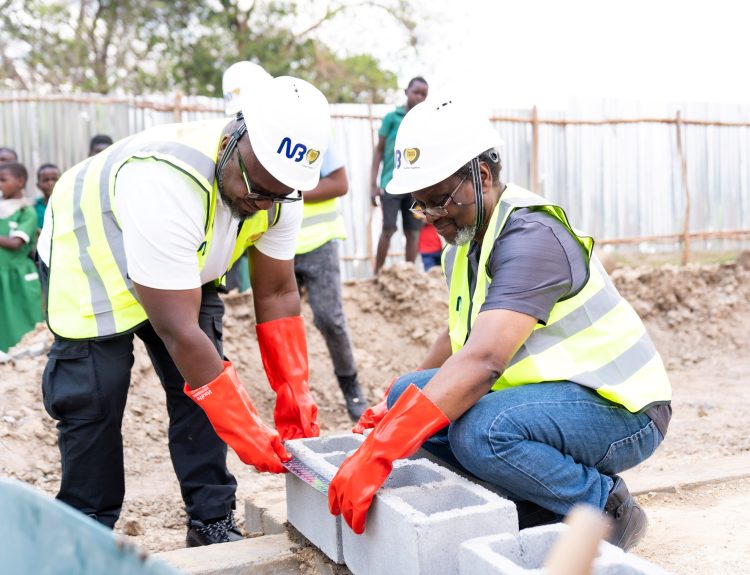Ulaya Left and Chirwa symbolic groundbreaking of Namale Health Centre 002